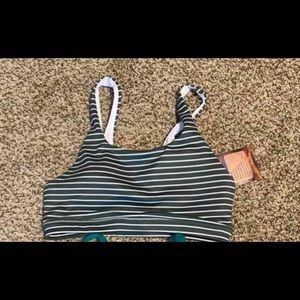 Fleo Celine Bra Green and White Stripe SMALL